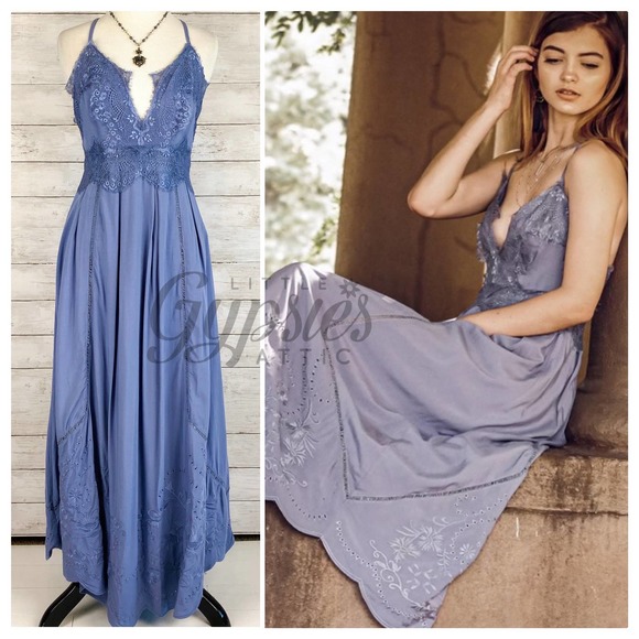 the clothing company Dresses & Skirts - Love Poems and Dreams Midnight Maxi Dress
